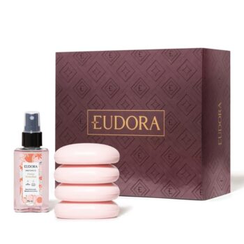 Kit Presente Dia das Mães Frutas Vermelhas: Spray Corporal 75ml + Sabonete em Barra 80g (4 unidades) - Eudora