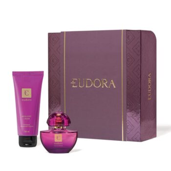 Kit Presente Dia das Mães Roxo Miniatura: Eau de Parfum 35ml + Loção Desodorante Hidratante Corporal 100ml - Eudora