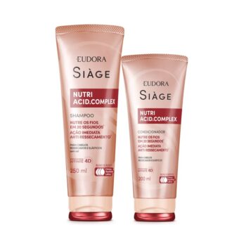 Combo Siàge Nutri Acid.Complex: Shampoo 250ml + Condicionador 200ml - Eudora
