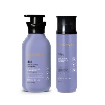 Combo Nativa Spa Lilac: Loção Corporal 400ml + Body Splash 200ml - O Boticário